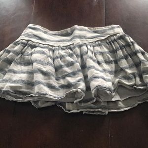 London Jeans Gray, Blue, and Silver Mini skirt 2